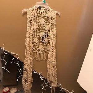 Rue 21 Knit Cream Cardigan